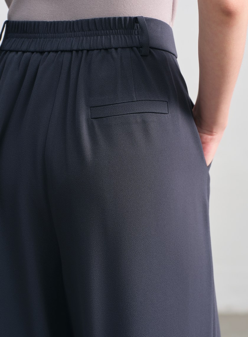 垂感醋酸修身西裝褲