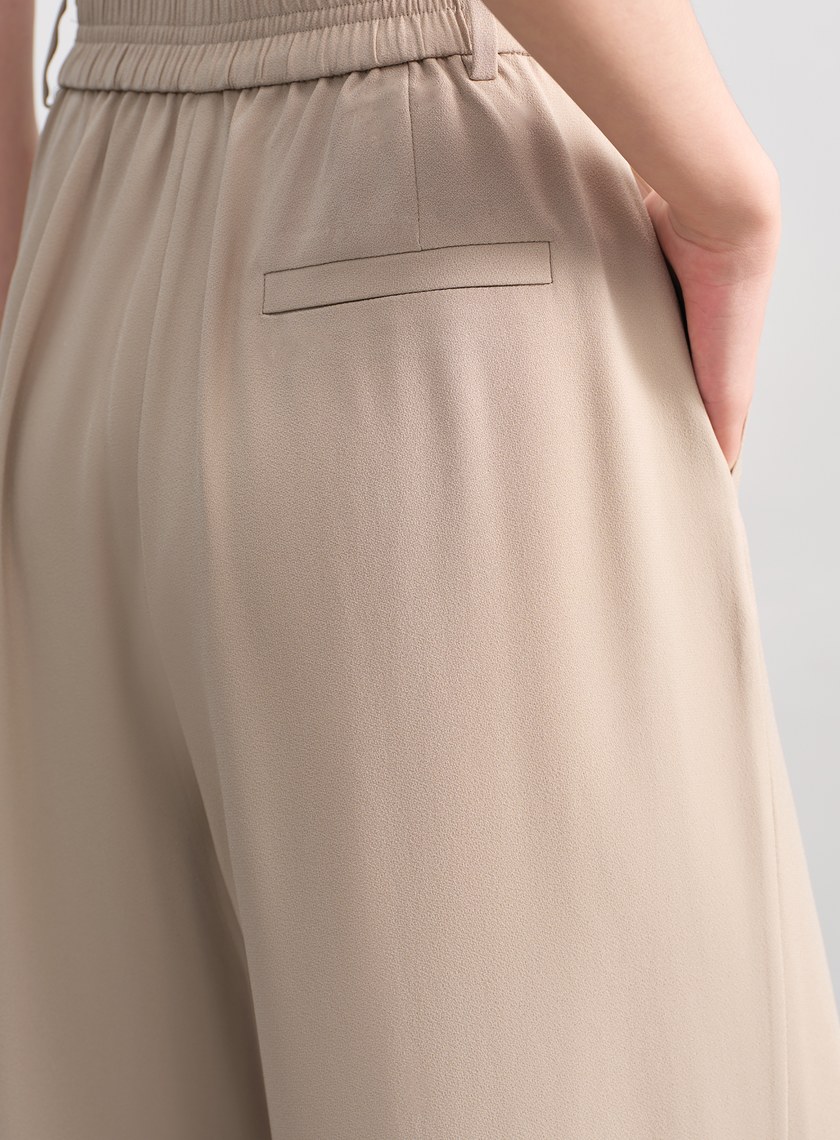 垂感醋酸修身西裝褲