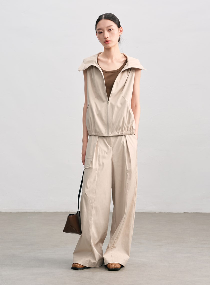 休閒感雙色工裝褲