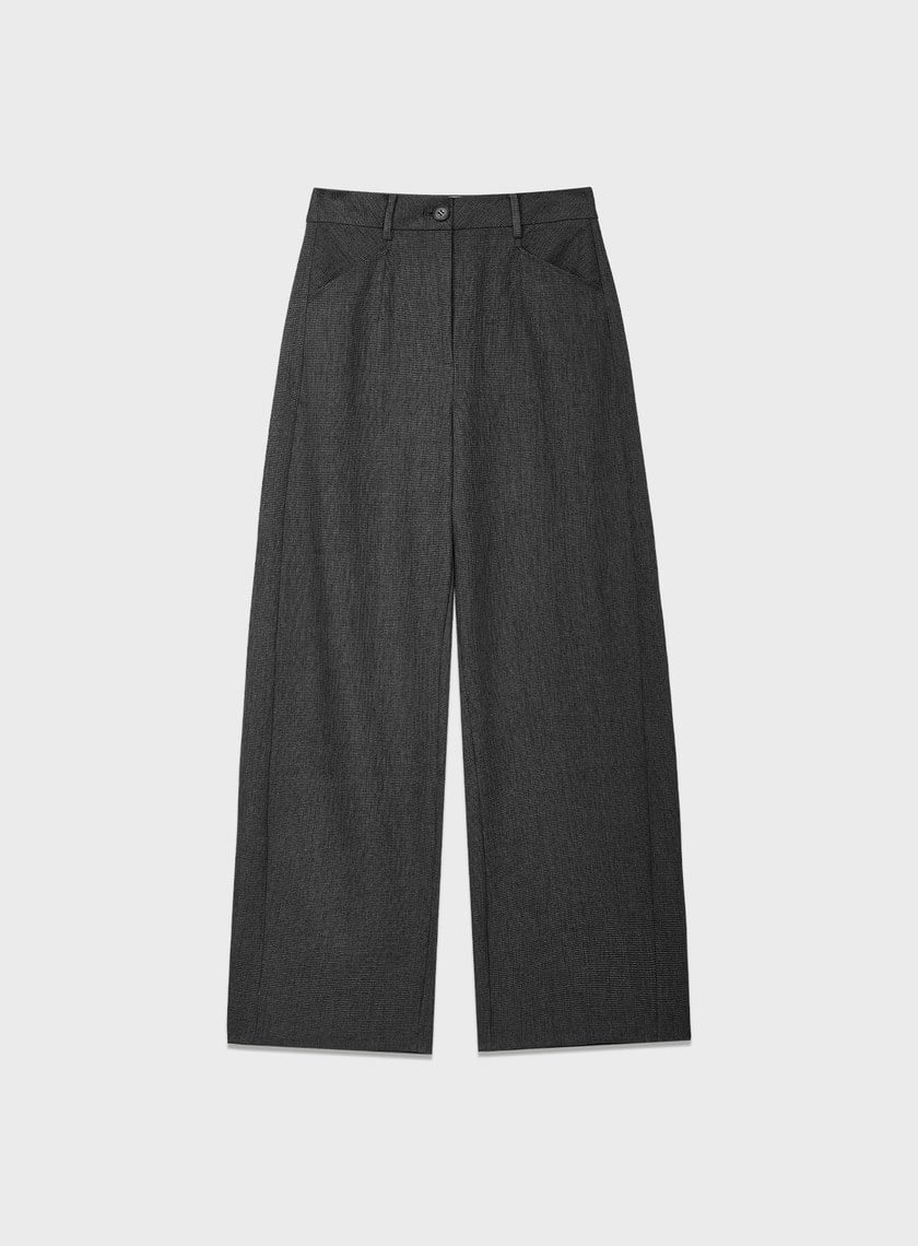 花紗提織工裝彎刀褲