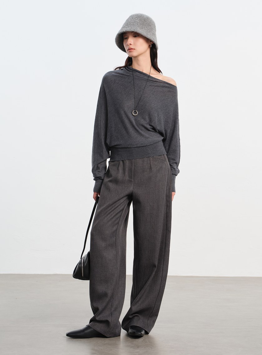 花紗提織工裝彎刀褲