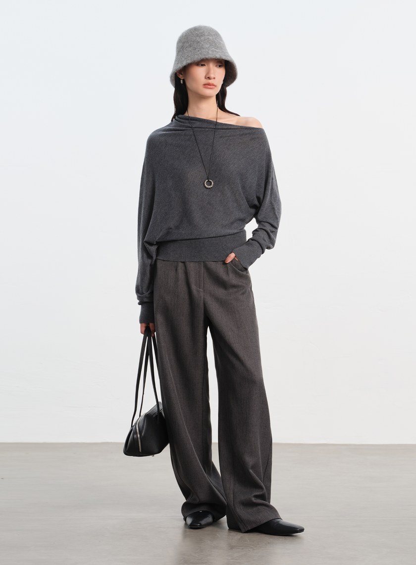 花紗提織工裝彎刀褲