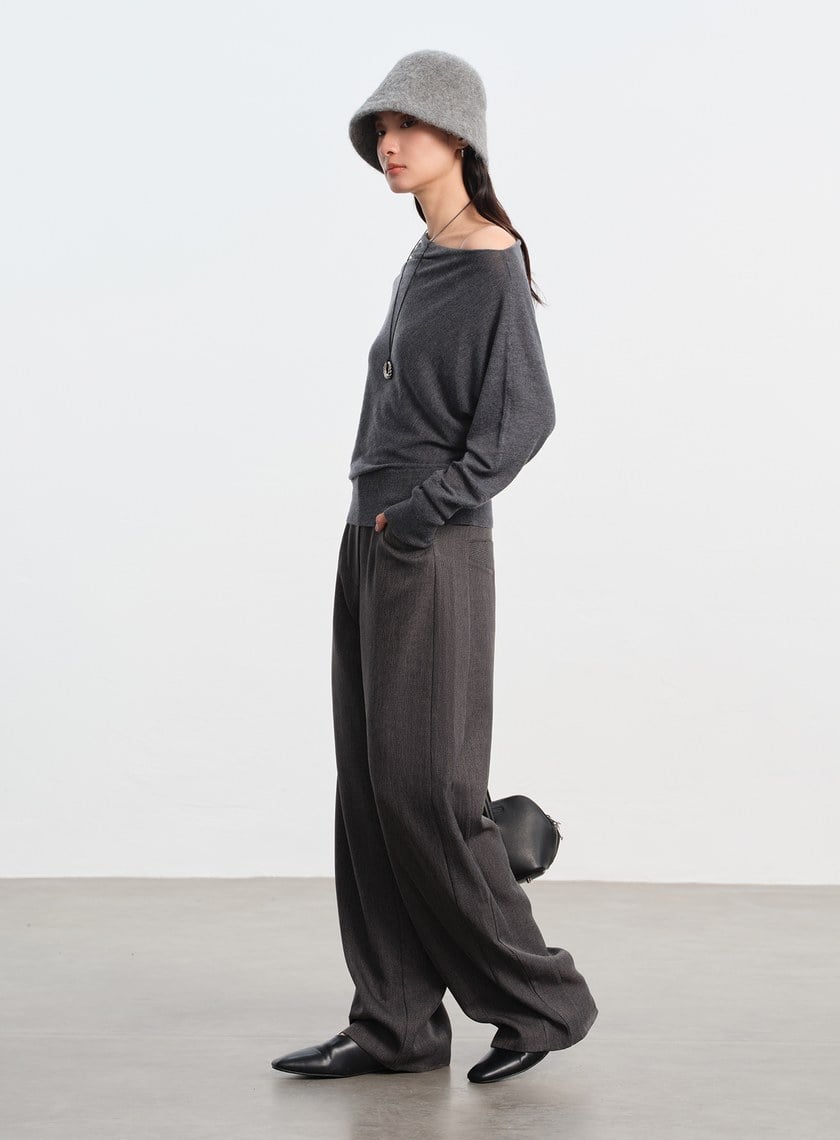 花紗提織工裝彎刀褲