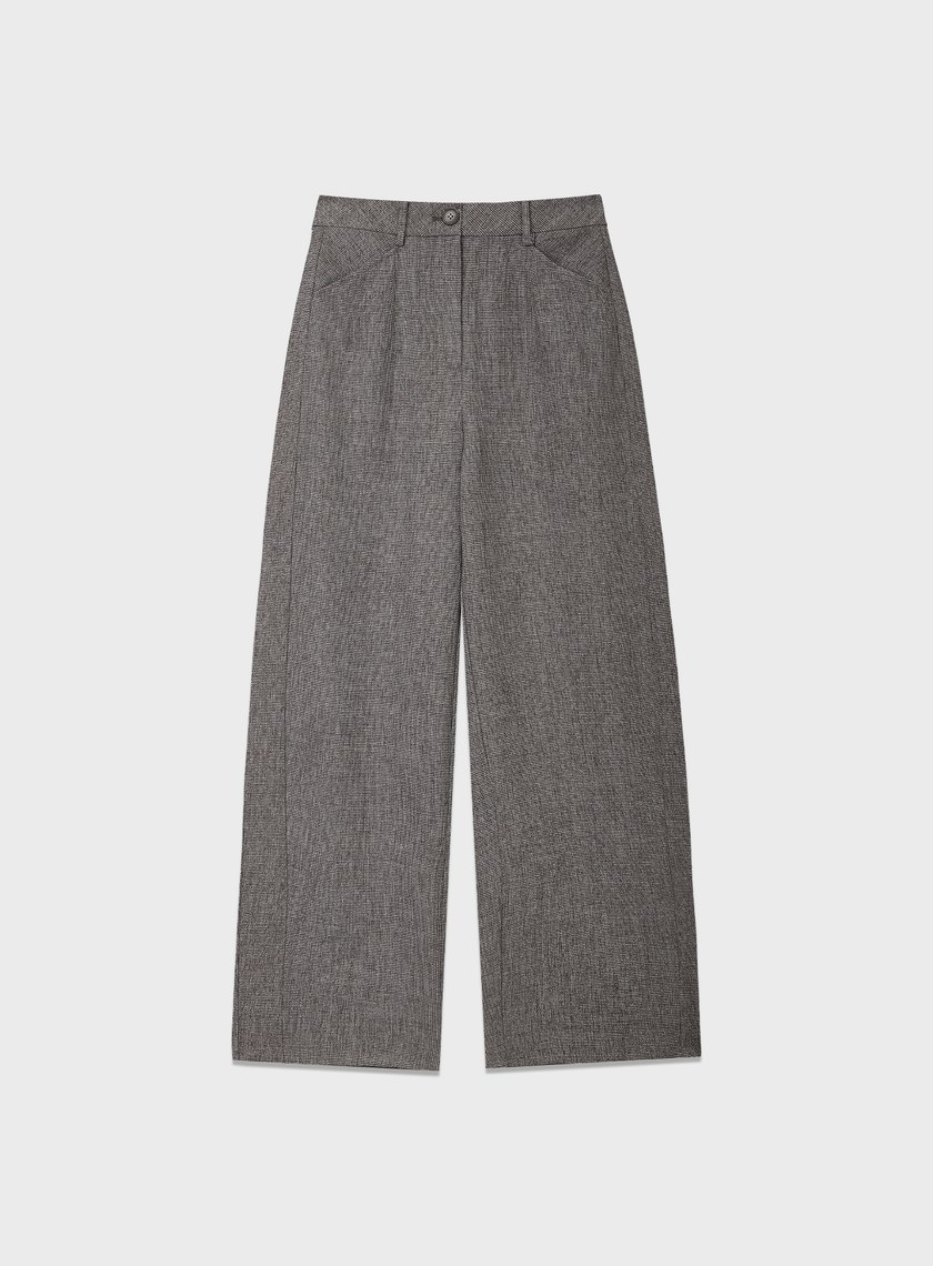 花紗提織工裝彎刀褲