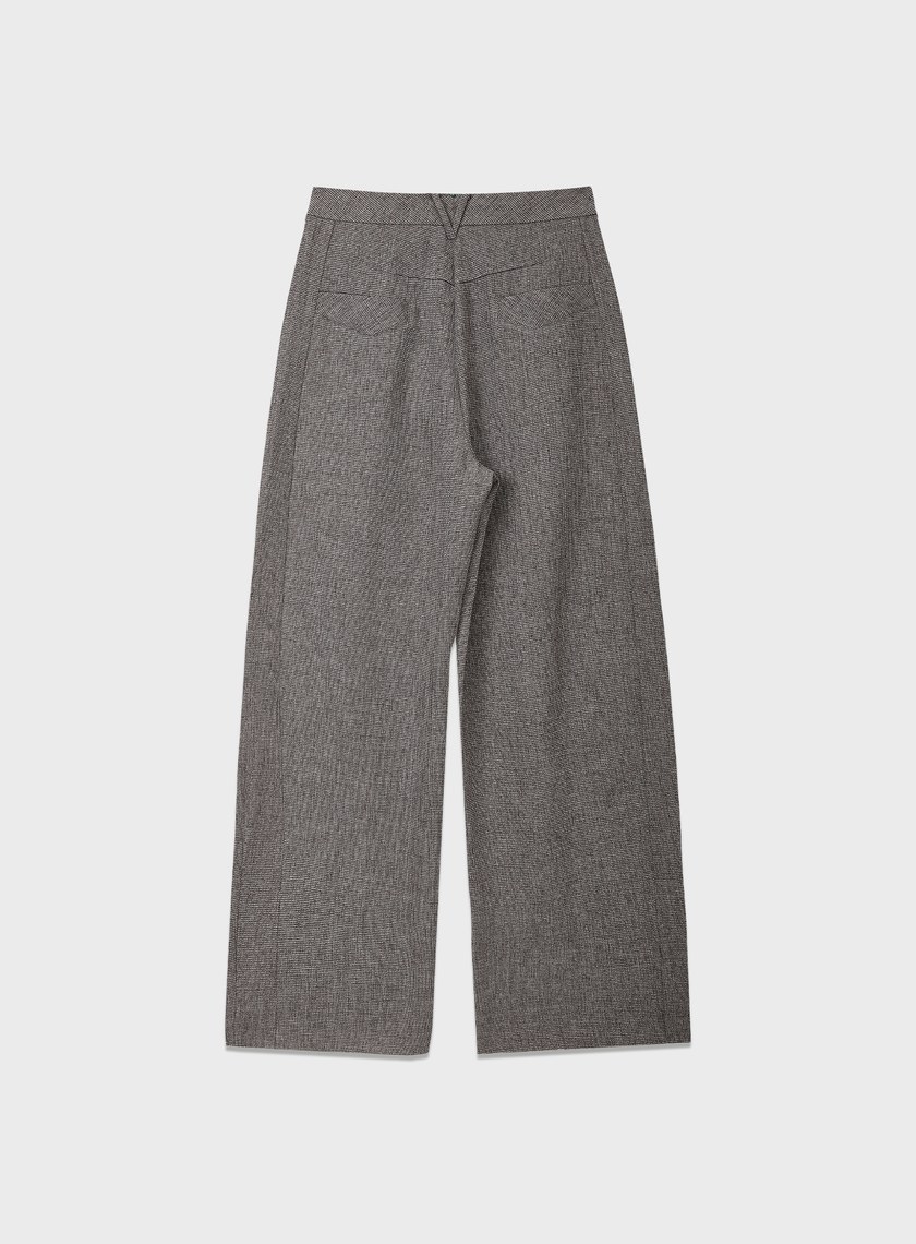 花紗提織工裝彎刀褲