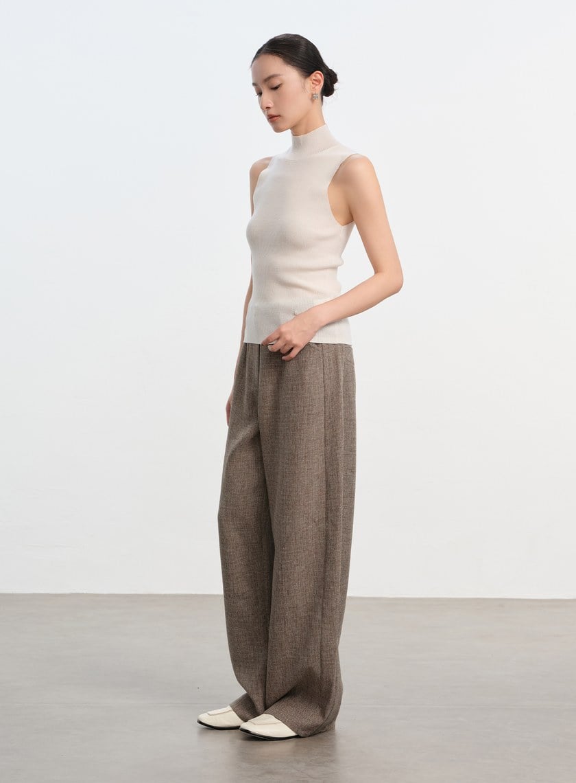 花紗提織工裝彎刀褲