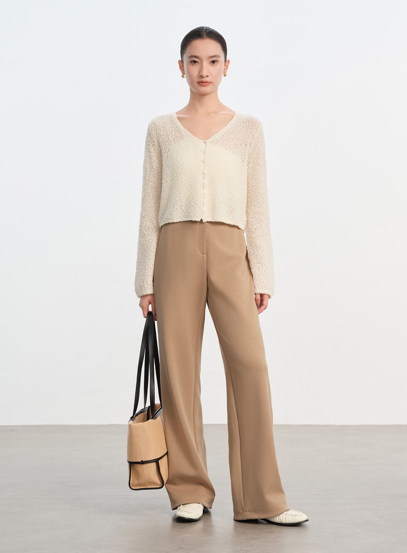 舒適寬版休閒長褲