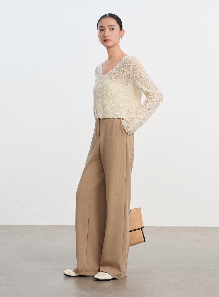 舒適寬版休閒長褲