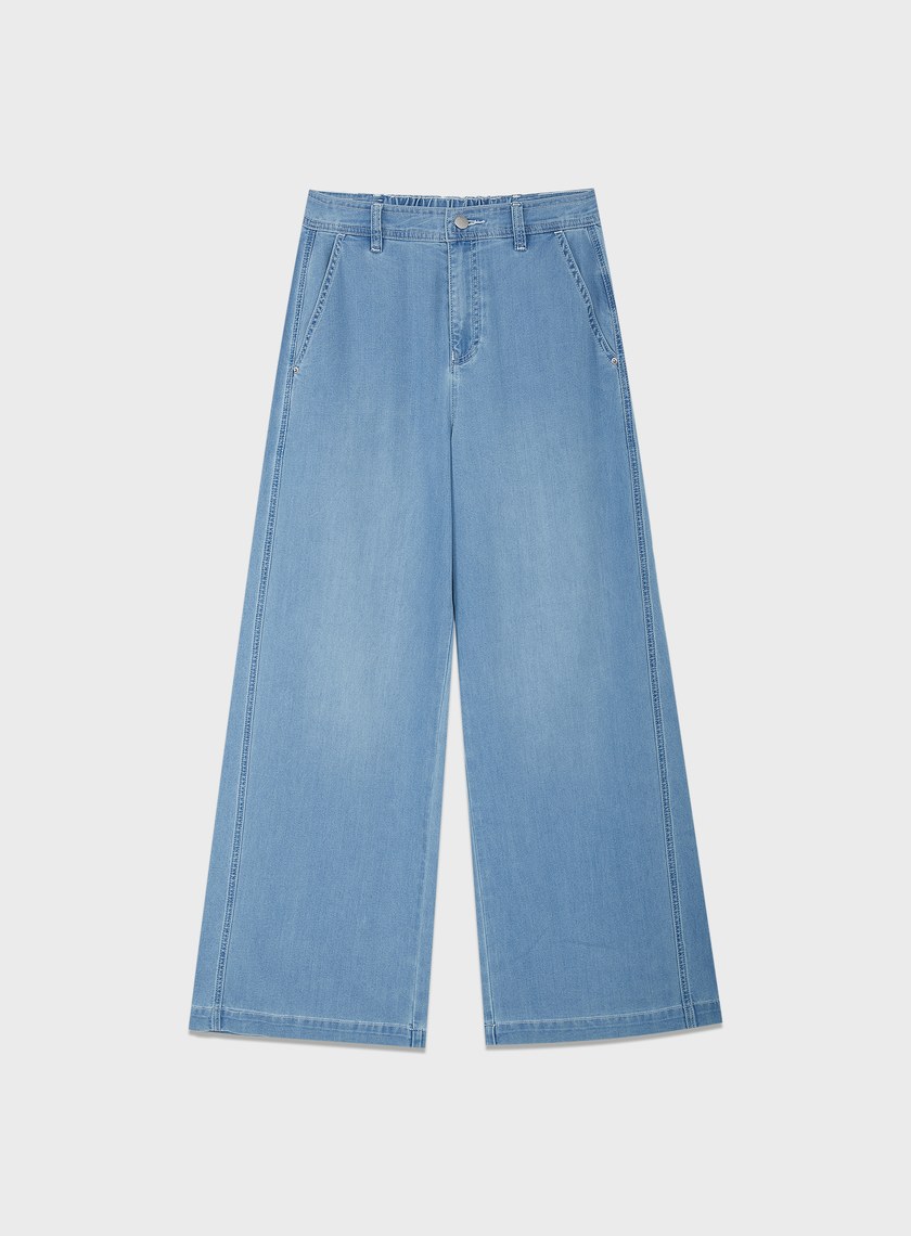 清新涼感天絲牛仔褲