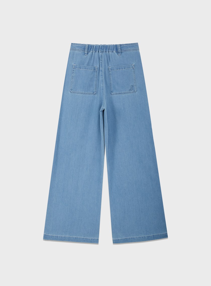 清新涼感天絲牛仔褲