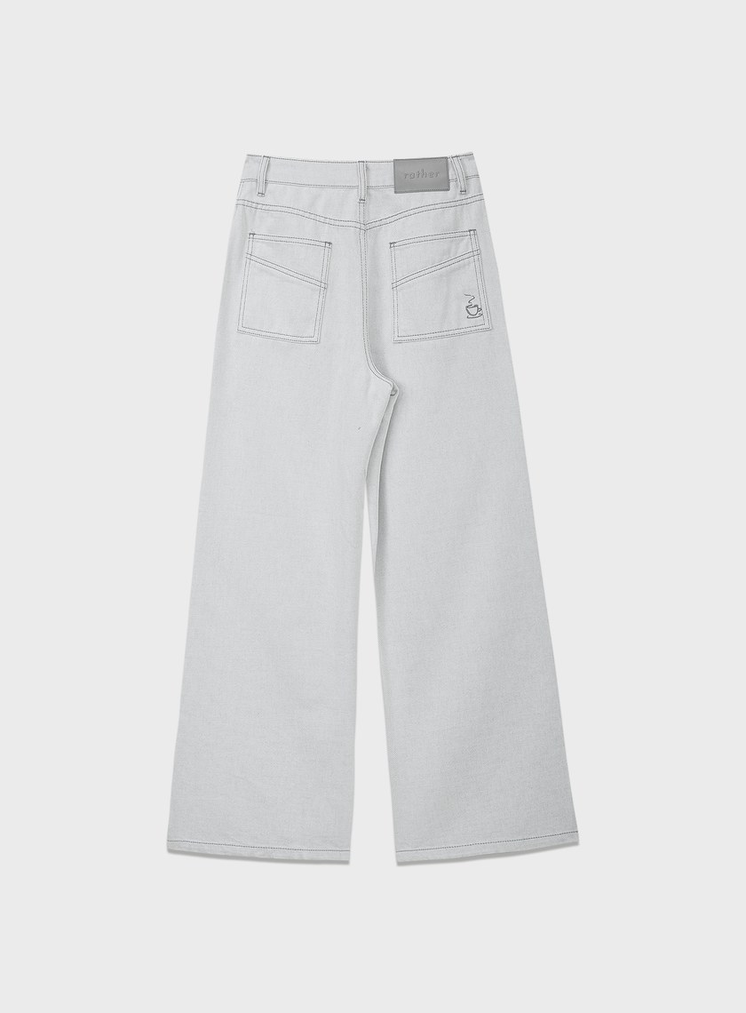 慵懶水洗感牛仔褲