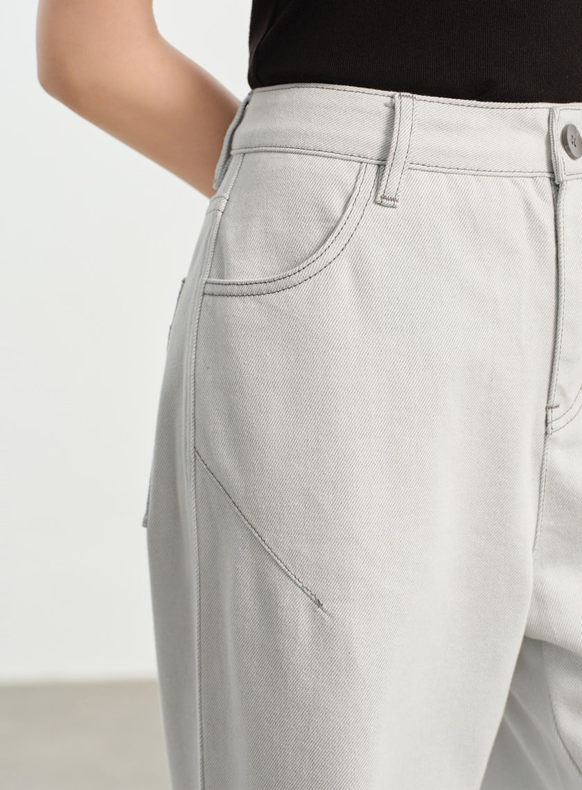 慵懶水洗感牛仔褲