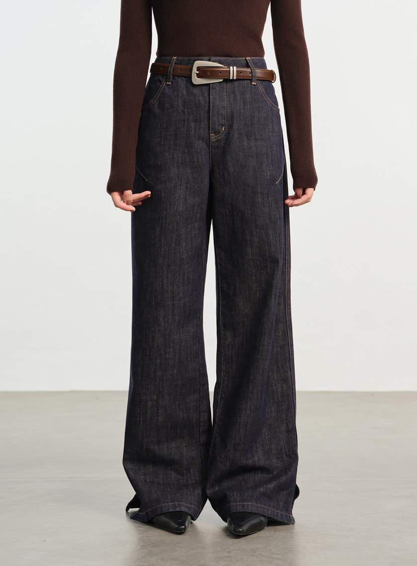 慵懶水洗感牛仔褲