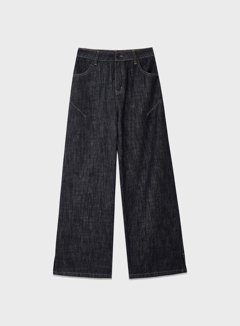 慵懶水洗感牛仔褲