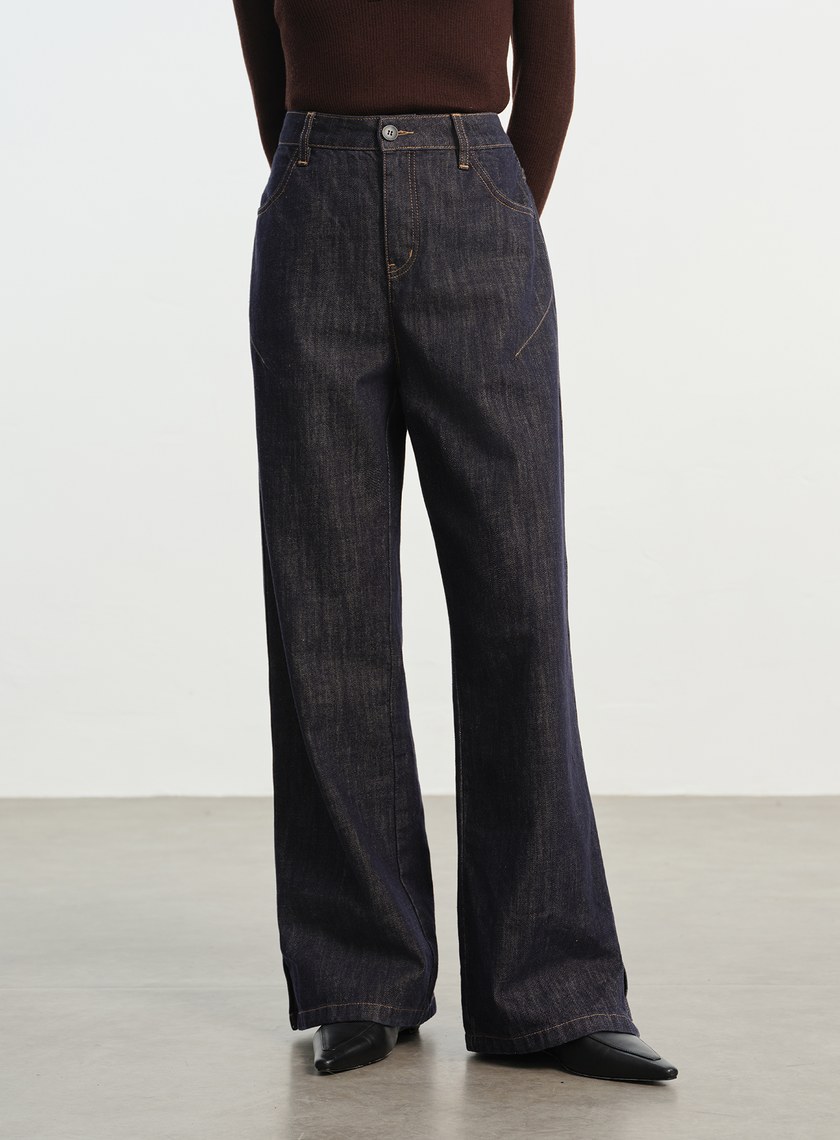 慵懶水洗感牛仔褲