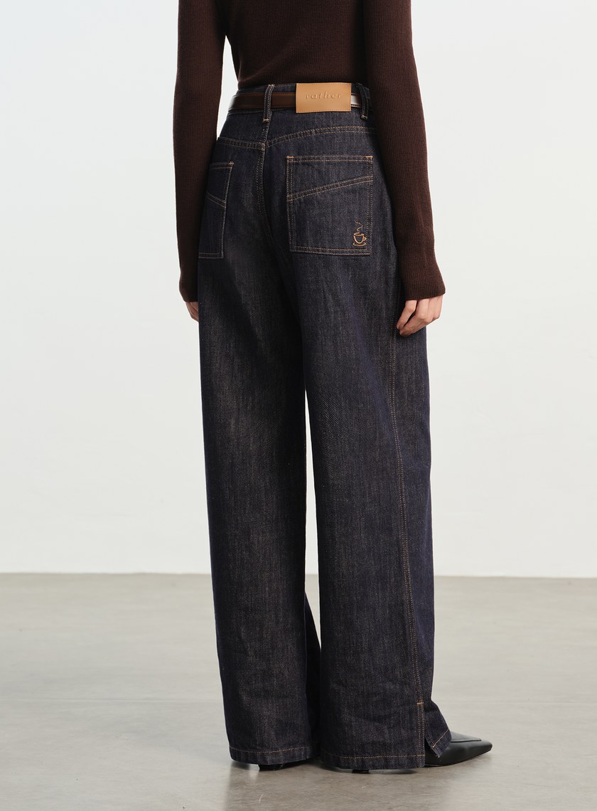 慵懶水洗感牛仔褲