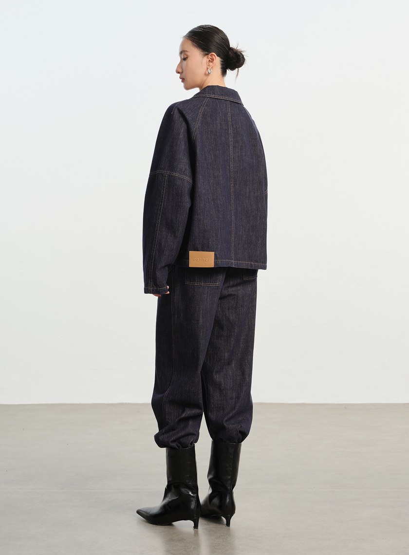 慵懶水洗感牛仔褲