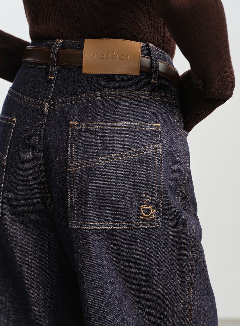 慵懶水洗感牛仔褲