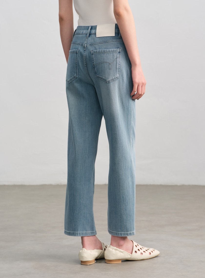 雲感顯瘦九分牛仔褲