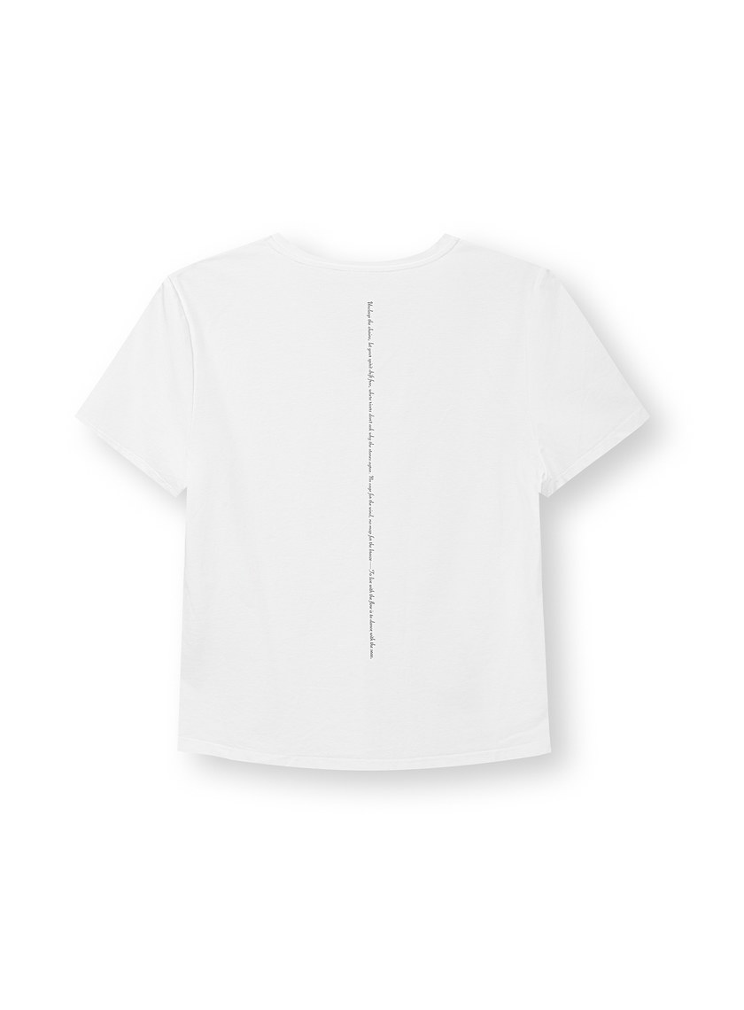 涼感印花V領T-Shirt