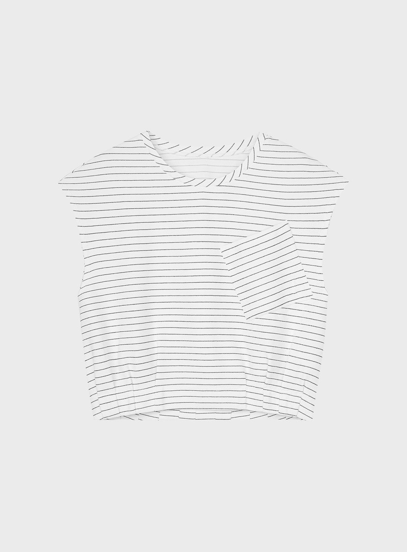 垂墜感落肩口袋上衣