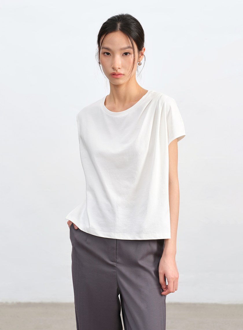 不對稱剪裁造型T-Shirt