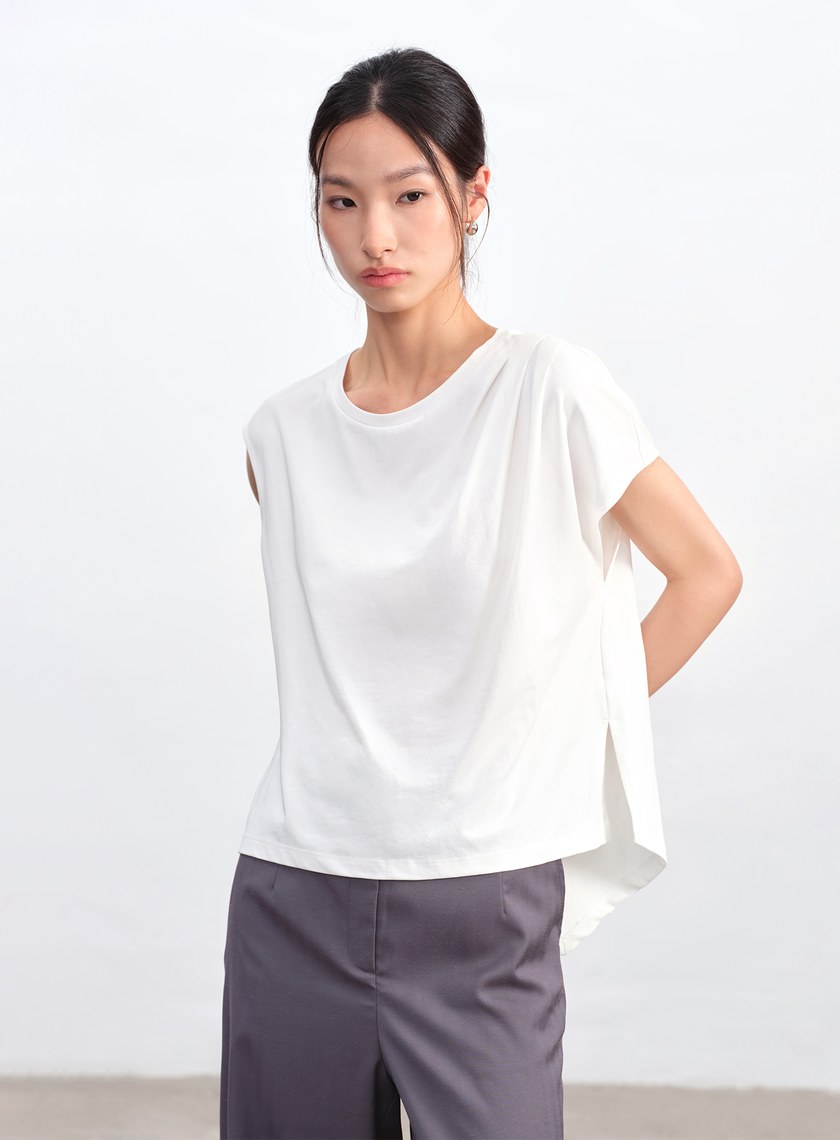 不對稱剪裁造型T-Shirt