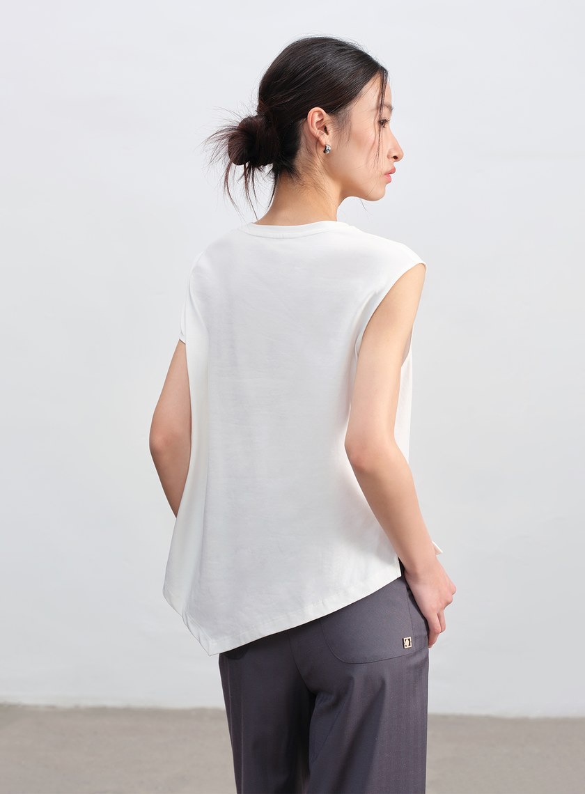 不對稱剪裁造型T-Shirt