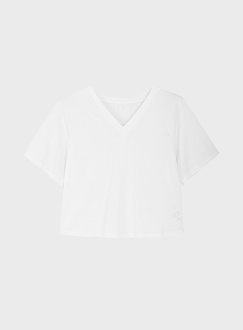 涼感V領寬版上衣