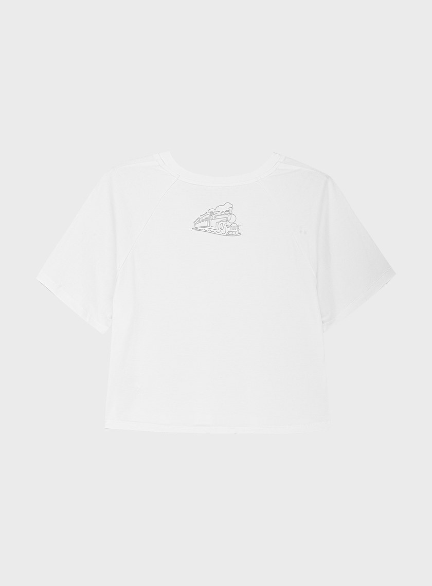 涼感V領寬版上衣