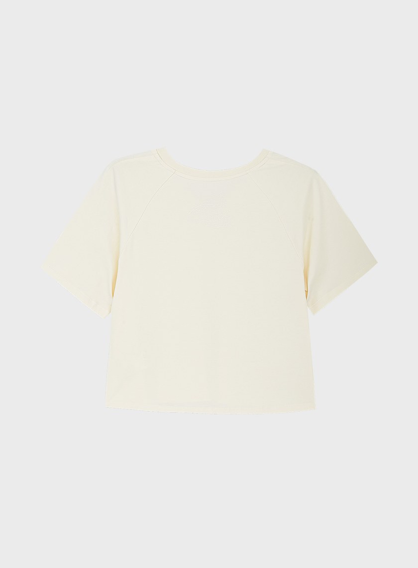 涼感V領寬版上衣