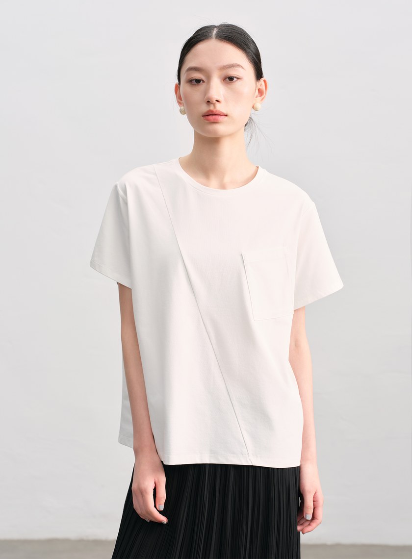 涼感抑菌撞色T-Shirt