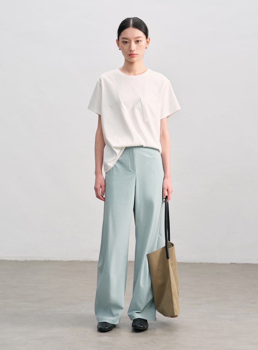 涼感抑菌撞色T-Shirt