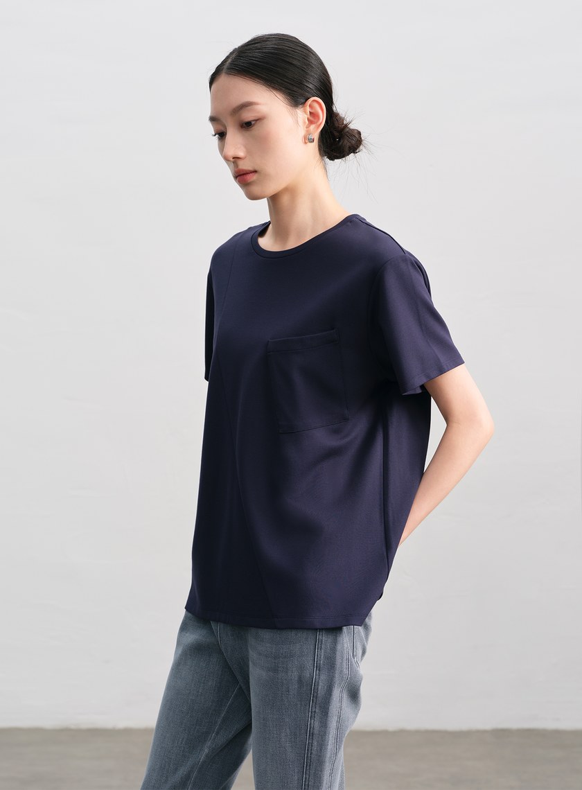 涼感抑菌撞色T-Shirt