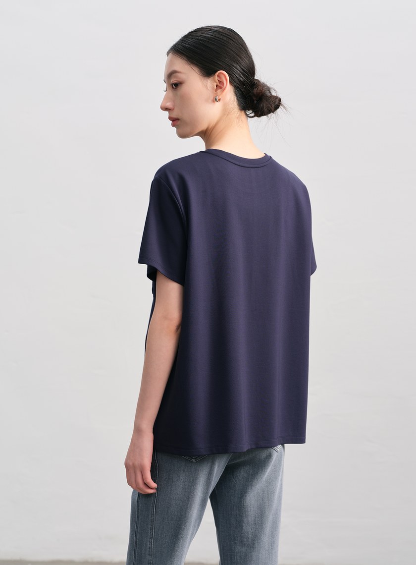 涼感抑菌撞色T-Shirt