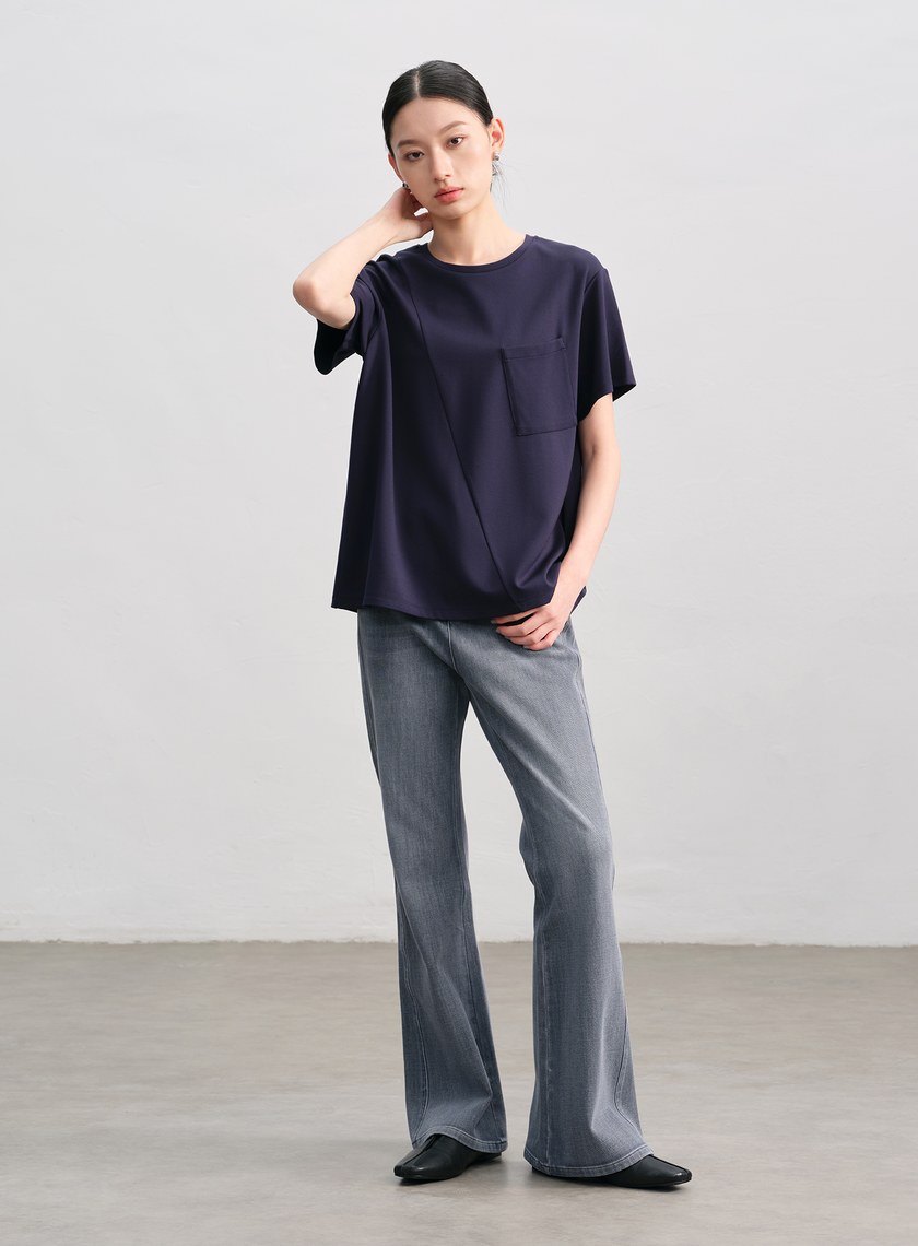 涼感抑菌撞色T-Shirt