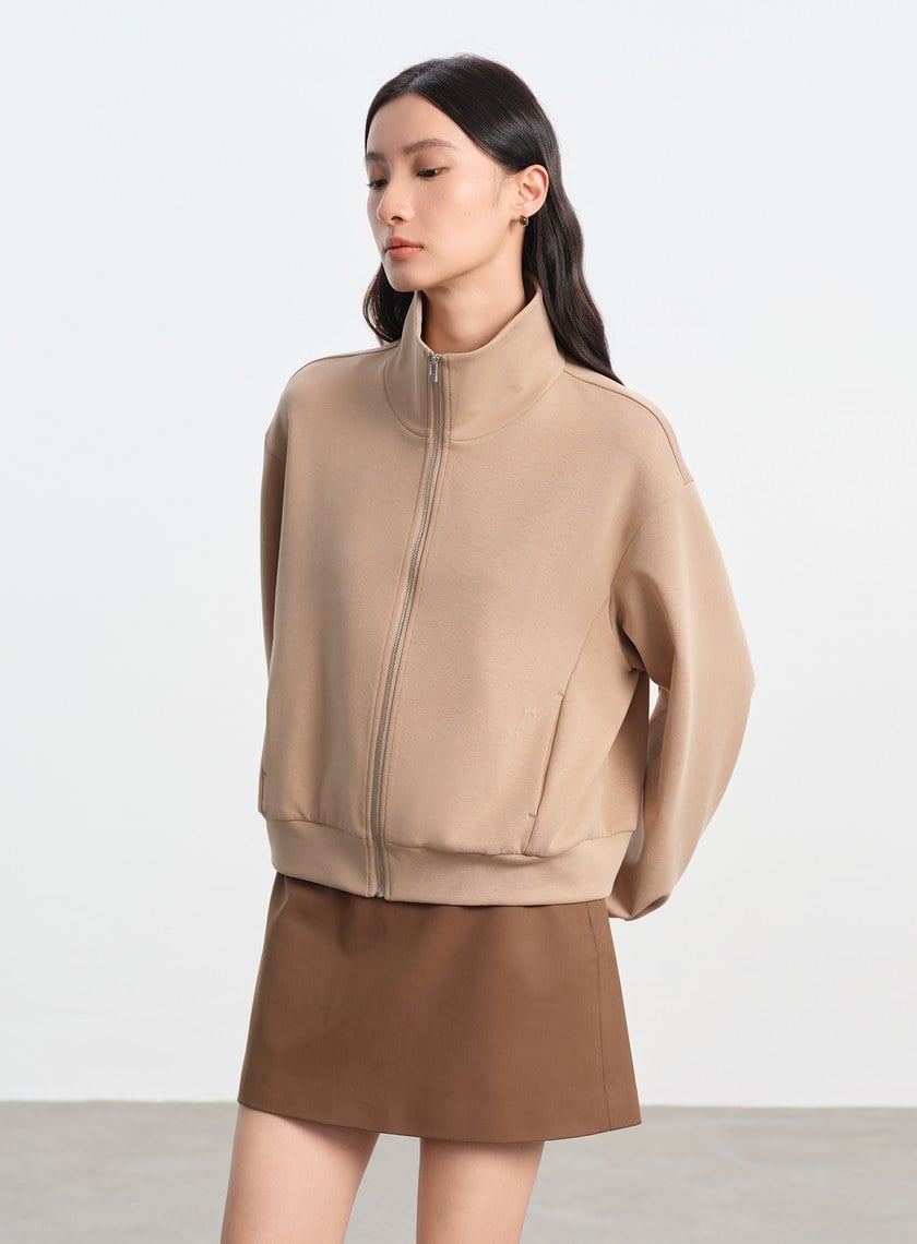 舒適小立領休閒外套