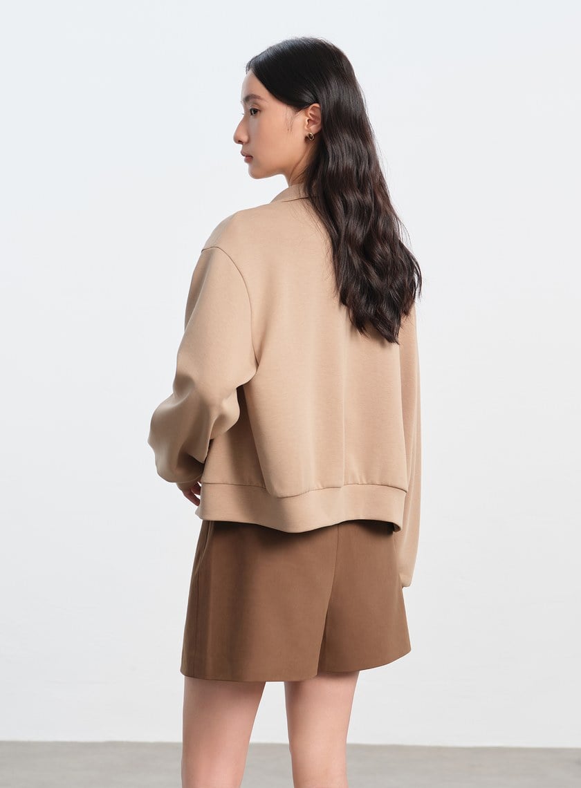 舒適小立領休閒外套