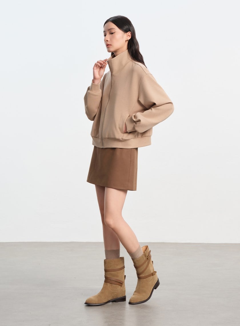 舒適小立領休閒外套