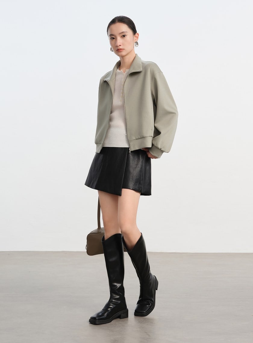 舒適小立領休閒外套