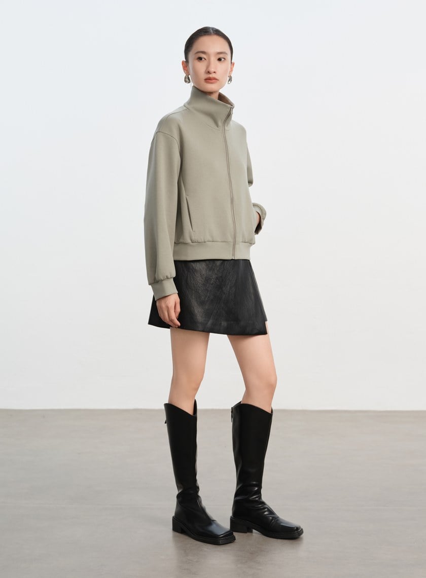 舒適小立領休閒外套