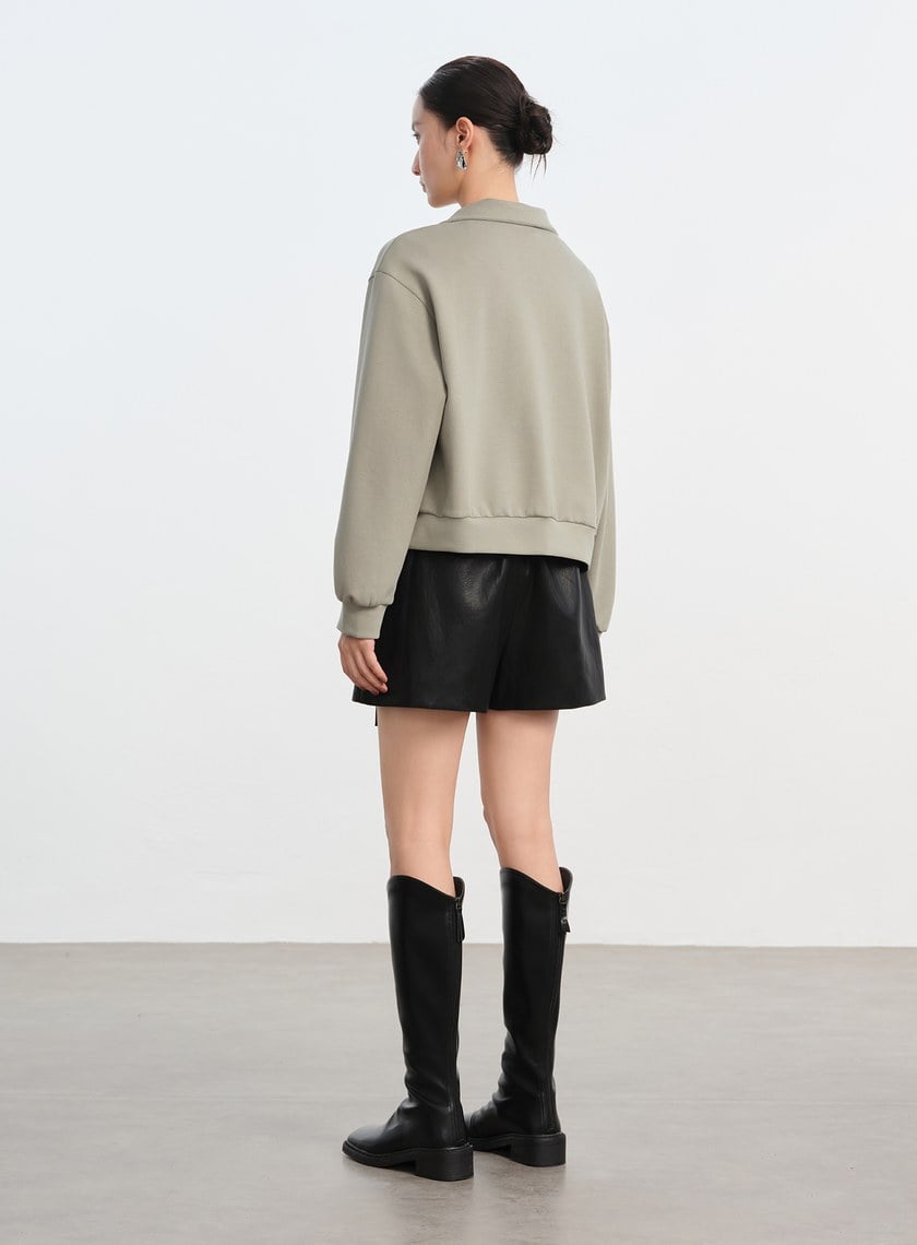 舒適小立領休閒外套