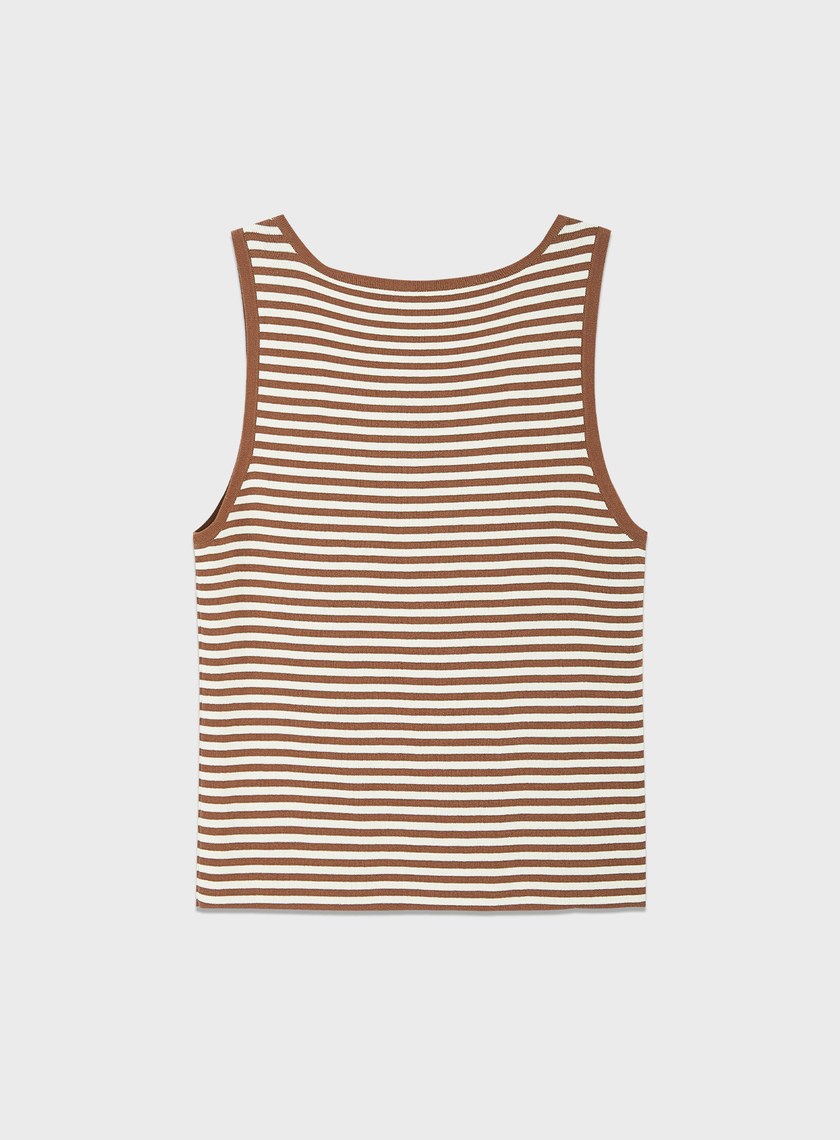 經典條紋針織上衣