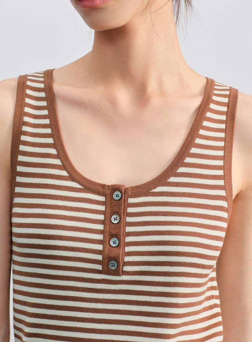 經典條紋針織上衣