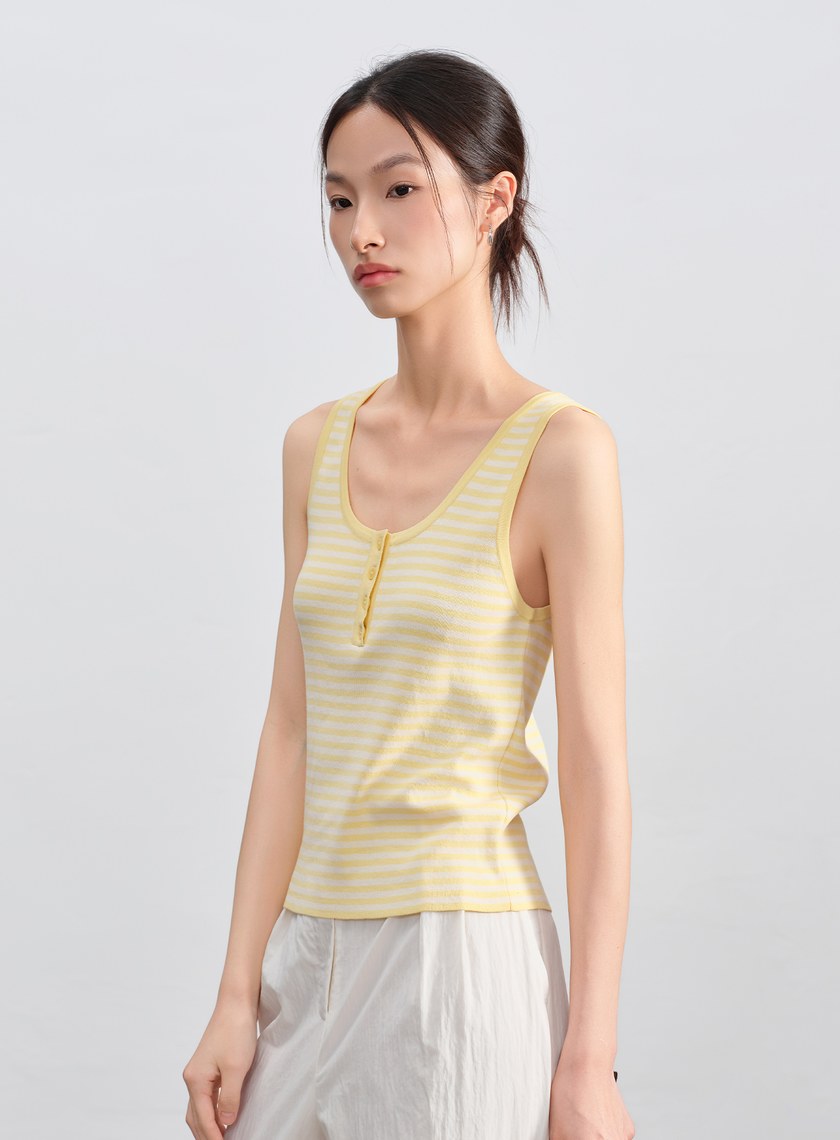 經典條紋針織上衣