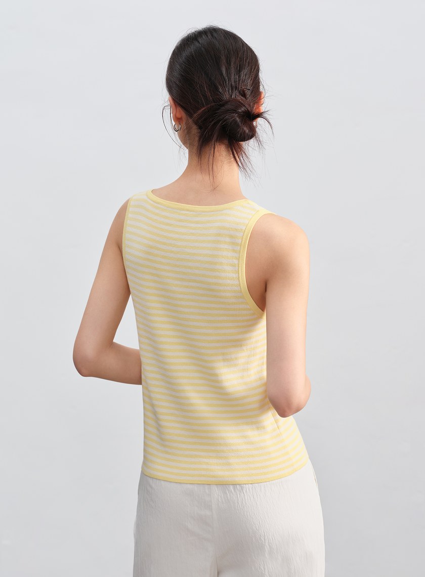 經典條紋針織上衣