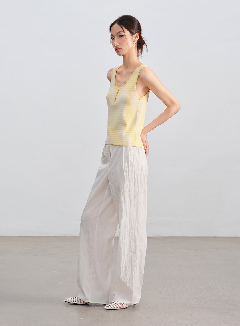 經典條紋針織上衣