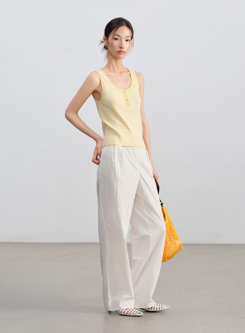 經典條紋針織上衣