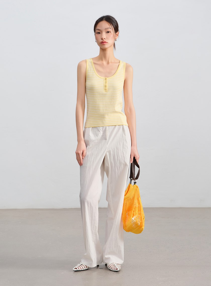 經典條紋針織上衣