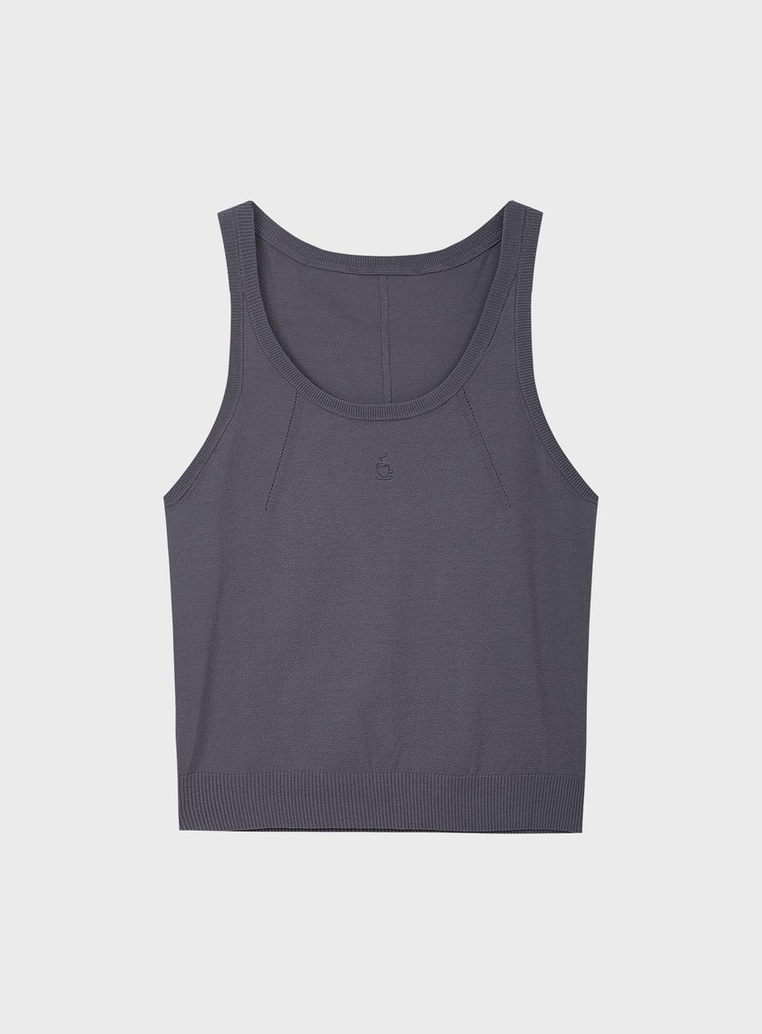 無袖圓領彈性背心